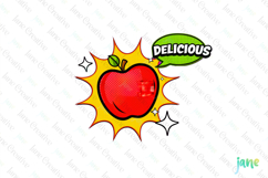 Pop-art Teacher Sublimation Clipart Product Image 1