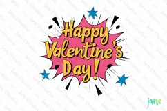 Pop Art Valentines Day Sublimation Product Image 1