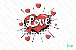 Pop Art Valentines Day Sublimation Product Image 1