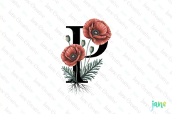 Poppy Letter P Clipart Product Image 1