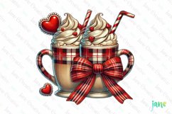 Red Valentine Clipart Sublimation Product Image 1