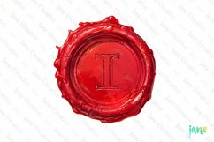 I Red Wax Seal With Letters Sublimation Product Image 1