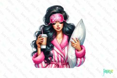 Relaxed Woman Sublimation Clipart Product Image 1