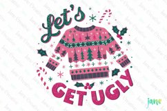 Retro Pink Christmas Quotes Sublimation Product Image 1