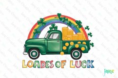 Loades Of Luck Retro St Patrick’s Day Sublimation Product Image 1