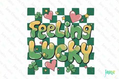 Feeling Lucky Retro St Patrick’s Day Sublimation Product Image 1