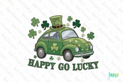Happy Go Lucky Retro St Patrick’s Day Sublimation Product Image 1