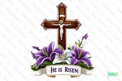 Risen Easter Clipart Sublimation Product Image 1
