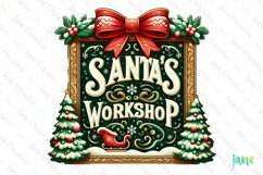 Rustic and Festive Christmas Sign Product Image 1