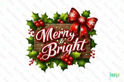 Rustic and Festive Christmas Sign Product Image 1