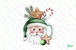 Santa Claus Winter Wonderland Holiday Clipart Product Image 1