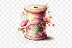 Sewing Watercolor Sublimation Clipart Product Image 11