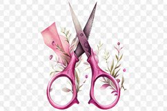 Sewing Watercolor Sublimation Clipart Product Image 8