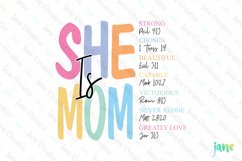 She Is Mom Sublimation PNG SVG Product Image 1