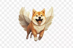 Angel Shiba Inu Dog Sublimation Clipart Product Image 2