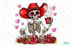Valentine&#039;s Day Skeleton Sublimation Product Image 1