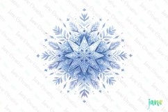 Snowflakes Christmas Sublimation Bundle Product Image 1