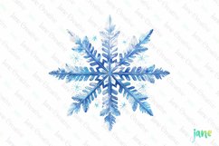 Snowflakes Christmas Sublimation Bundle Product Image 1