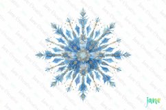 Snowflakes Christmas Sublimation Bundle Product Image 1