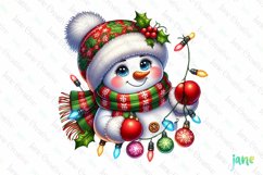 Snowman Joyfully Christmas Sublimation Product Image 1