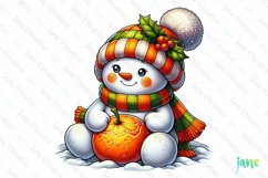 Snowman Joyfully Christmas Sublimation Product Image 1