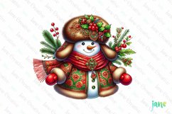 Snowman Joyfully Christmas Sublimation Product Image 1