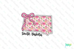 South Dakota Floral Coquette PNG - 50 States Design Product Image 1