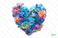 Turtle Mother’s Day Sublimation Clipart Product Image 1