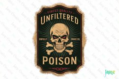 Halloween Vintage Bottle Labels Clipart Product Image 1