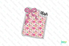 Utah Floral Coquette PNG - 50 States Design Product Image 1