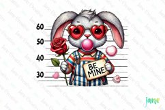 Rabbit Valentine Animals Killer Love Clipart Product Image 1