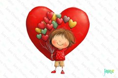 Valentine Boys Sublimation Clipart Product Image 1
