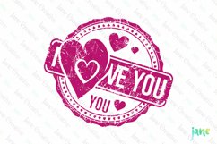 Valentine Post Stamps Sublimation Product Image 1