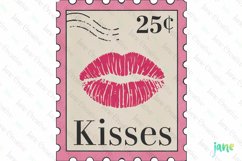 Valentine Post Stamps Sublimation Product Image 1