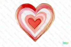 Valentines Day Heart Brushstroke Clipart Product Image 1