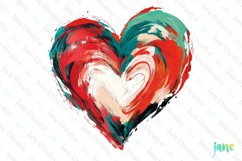 Valentines Day Heart Brushstroke Clipart Product Image 1