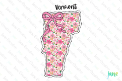 Vermont Floral Coquette PNG - 50 States Design Product Image 1
