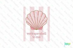 Very Spe-shell To Me Valentine&#039;s Illustration Card Product Image 1