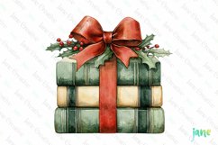 Vintage Book Christmas Sublimation PNG Product Image 1