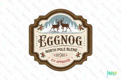 Vintage Christmas Label Sublimation Product Image 1