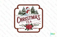 Vintage Christmas Label Sublimation Product Image 1