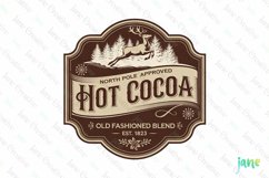 Vintage Christmas Label Sublimation Product Image 1