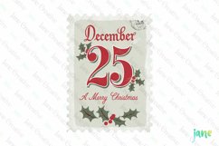 Vintage Christmas Postage Stamp Product Image 1