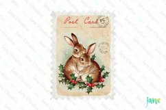 Vintage Christmas Postage Stamp Product Image 1