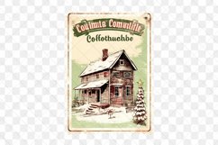Vintage Christmas Stamps Sublimation Product Image 2