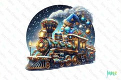 Vintage Train Christmas Sublimation Product Image 1