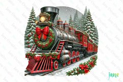 Vintage Train Christmas Sublimation Product Image 1
