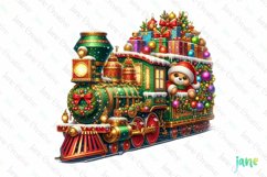 Vintage Train Christmas Sublimation Product Image 1