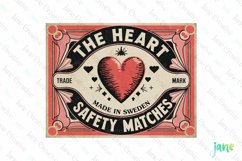 Vintage Valentine Label Sublimation Product Image 1