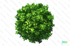 Watercolor Bushes Clipart Sublimation Product Image 1
